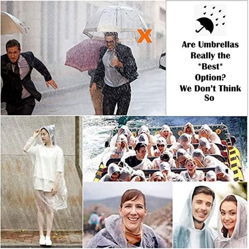 Trail maker Bulk Rain Ponchos for Adults 200 Pack 100% Waterproof Emergency Disposable Wholesale Rain Coat Ponchos with Hood in Saudi Arabia
