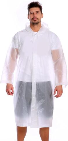 Ultralight Rain Poncho Portable Waterproof Rain Coat Men Women Cycle Rain Cover Hooded Raincoat for Tourism Hiking in Saudi Arabia