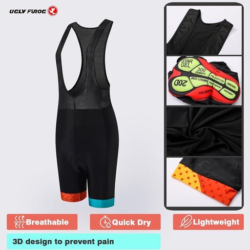 UGLY FROG FBA25 Women's Cycling Jersey Short Sleeve MTB Bike Clothing Road Bicycle Shirts Shorts Padded Pants in Saudi Arabia