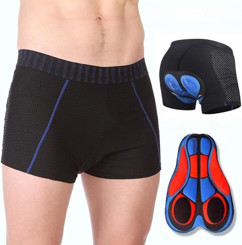 1PC Men's Shock - Absorbing Bike Underwear with 9D Gel Seat Pad, Ultra - Breathable for Long Rides in Saudi Arabia