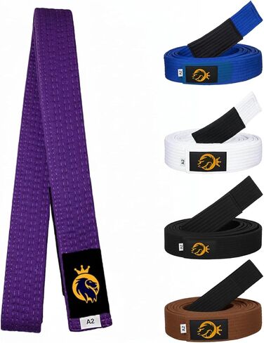 BJJ Belt for Men & Women - IBJJF Approved Brazilian Jiu Jitsu Belt with Ranking Stripes, Durable JiuJitsu Belt in Saudi Arabia