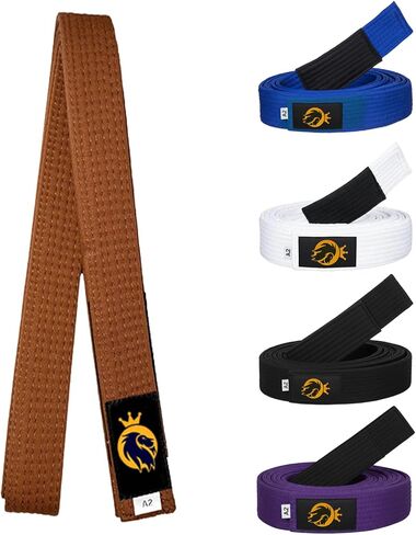 BJJ Belt for Men & Women - IBJJF Approved Brazilian Jiu Jitsu Belt with Ranking Stripes, Durable JiuJitsu Belt in Saudi Arabia
