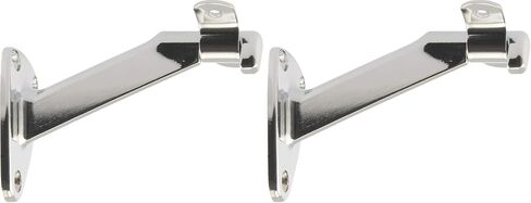 Hardware Essentials 853409 Extended Neck Handrail Brackets Chrome in Saudi Arabia