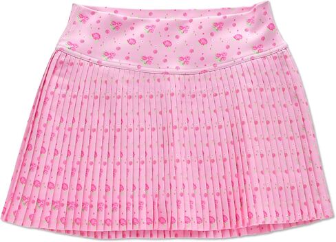 iscream Big Girls Spandex Blend Stretchy Pleated Sweet Print Skort for Casual and Sports Wear in Saudi Arabia