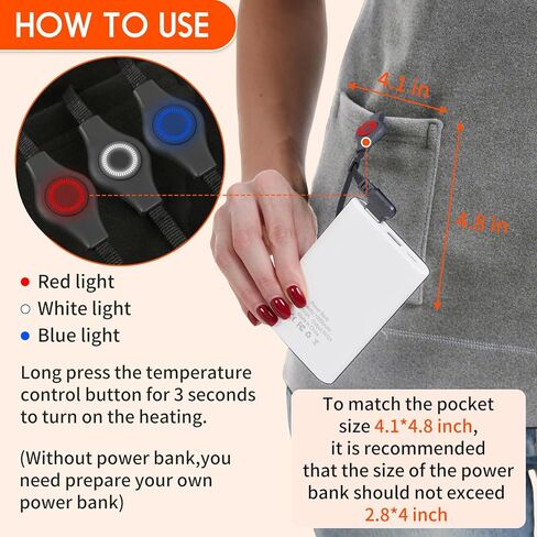 2 Pack Heated Vest,Without Battery, 3 Heating Area Heated Vest Womens of Warm Base in Saudi Arabia