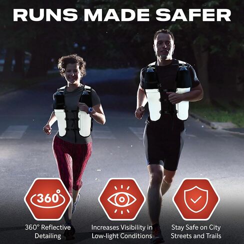 TakaFiTrail Running Hydration Vest Men - Breathable Trail Running Hydration Vest w/ 2 Water Bottles, Bladder Pouch, Ice Pack for Runners - Reflective Marathon Gear Jogging Backpack for Hiking in Saudi Arabia