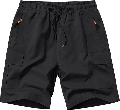 SHOOYING Boys Cargo Shorts Quick Dry Athletic Zipper Shorts Sets in Saudi Arabia