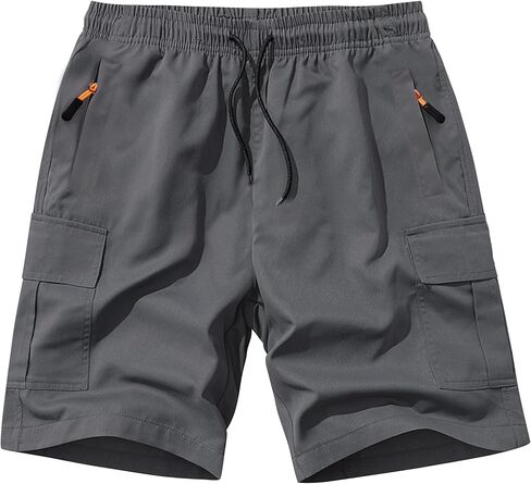 SHOOYING Boys Cargo Shorts Quick Dry Athletic Zipper Shorts Sets in Saudi Arabia