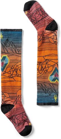 جوارب Smartwool للجنسين للأطفال الصغار للتزلج بدون وسادة Geo Peaks مطبوعة فوق جوارب الساق (طفل صغير/طفل كبير) in Saudi Arabia