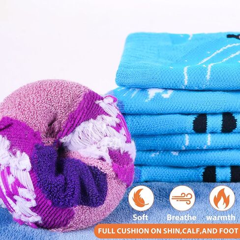Tphon Kids Merino Wool Ski Socks 2 Pairs Boys Girls Thermal Winter Warm Thick Breathable Socks for Skiing Snowboarding in Saudi Arabia