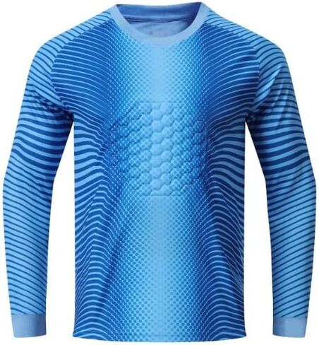Custom Soccer Goalkeeper Jersey for Youth Adults Personalized Goalkeeper Jersey Padded Goalie Jersey Option Name & Numbers in Saudi Arabia