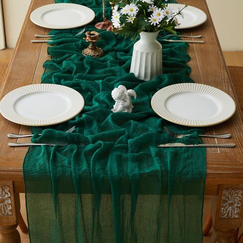 Terracotta Table Runner Christmas Cheesecloth Gauze 10 FT Rustic Burnt Orange Cheese Cloth for Wedding Baby Bridal Shower Friendsgiving Party Sheer Winter Home Decorations (Terracotta, 1 Pack) in Saudi Arabia