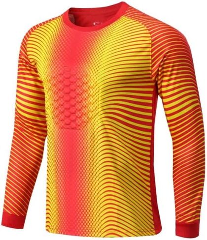 Custom Soccer Goalkeeper Jersey for Youth Adults Personalized Goalkeeper Jersey Padded Goalie Jersey Option Name & Numbers in Saudi Arabia