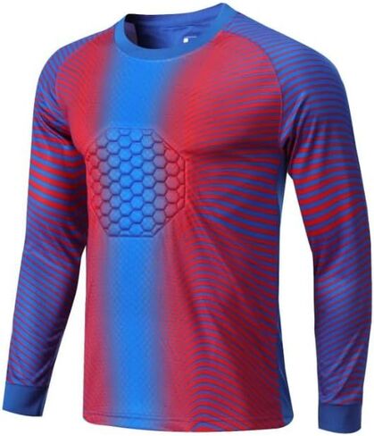 Custom Soccer Goalkeeper Jersey for Youth Adults Personalized Goalkeeper Jersey Padded Goalie Jersey Option Name & Numbers in Saudi Arabia