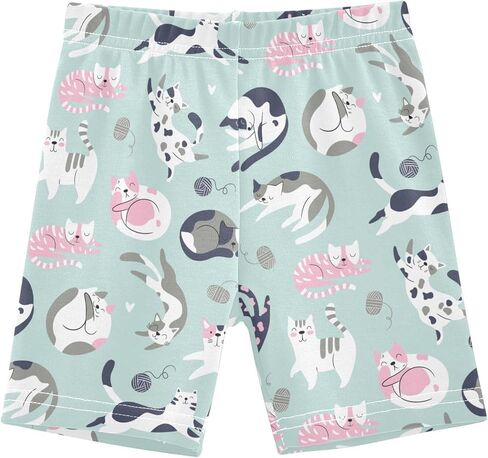 CaTaKu Girls Bike Shorts Cotton Cartwheel Shorts for Girls Toddler Clothes Size 4-10Y in Saudi Arabia