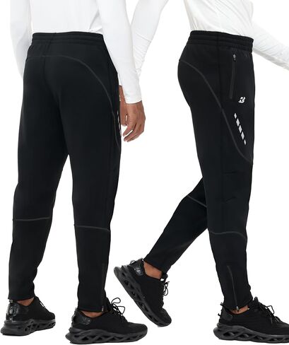 Roadbox Men's Mountain Bike Pants, Winter Thermal Fleece Lined Waterproof Windproof Cycling Pants for Cold Weather MTB in Saudi Arabia