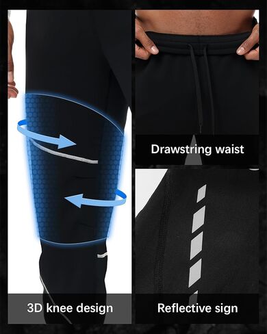 Roadbox Men's Mountain Bike Pants, Winter Thermal Fleece Lined Waterproof Windproof Cycling Pants for Cold Weather MTB in Saudi Arabia