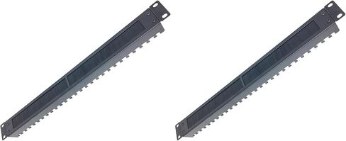 1U Brush Cable Manager Horizontal Rack Mount Cable Management Panel with Tidy Brush Slot for Cable Entry for 19-inch Server Rack or Network Cabinet in Kuwait