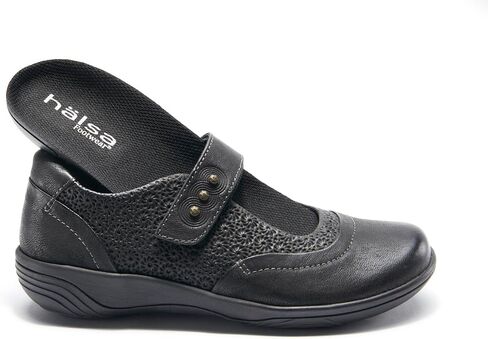 حذاء Hälsa Footwear النسائي Aloe Mary Jane - حذاء رسمي مريح من الجلد لتقويم العظام للنساء، تصميم حزام قابل للتعديل مع نعل داخلي مبطن in Kuwait