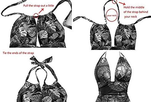 EastElegant Maternity Swimsuits One Piece V-Neck Pregnancy Swimwear Halter Maternity Bikini in Saudi Arabia