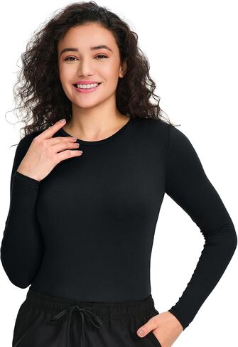 مجموعة من 3 قمصان داخلية للنساء من COZYFIT بأكمام طويلة - تي شيرت مريح للفرك السفلي in Kuwait