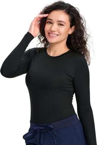 مجموعة من 3 قمصان داخلية للنساء من COZYFIT بأكمام طويلة - تي شيرت مريح للفرك السفلي in Kuwait