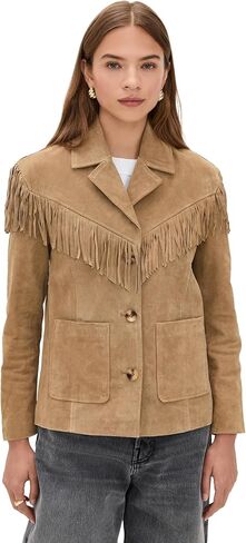 سترة BLANKNYC للسيدات من الجلد السويدي العلاجي بالأعشاب in Kuwait