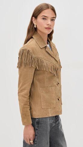 سترة BLANKNYC للسيدات من الجلد السويدي العلاجي بالأعشاب in Kuwait