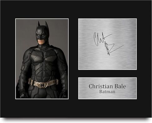HWC Trading Christian Bale Batman Gifts USL Printed Signed Autograph Picture for Movie Memorabilia Fans - US Letter Size in Saudi Arabia