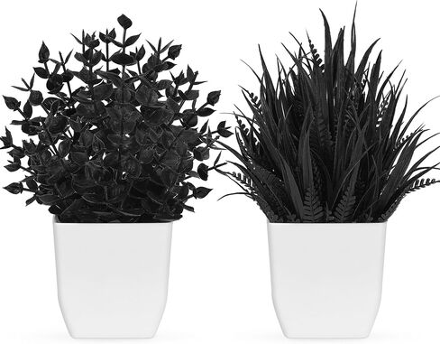 Der Rose 2 Pack Small Fake Plants Mini Artificial Potted Plants for Table Desk Home Laundry Room Bathroom Office Decor in Saudi Arabia