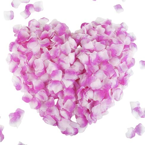 CODE FLORIST 2200 قطعة من بتلات الورد الحريرية ذات اللون الأحمر الداكن لليلة رومانسية، وحفلات الزفاف، وزينة زهور الذكرى السنوية in Kuwait