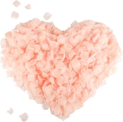 CODE FLORIST 2200 PCS Dark-Red Silk Rose Petals for Romantic Night,Wedding,Proposal Anniversary Flower Decorations in Saudi Arabia