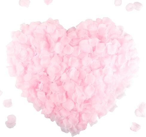 CODE FLORIST 2200 PCS Dark-Red Silk Rose Petals for Romantic Night,Wedding,Proposal Anniversary Flower Decorations in Saudi Arabia