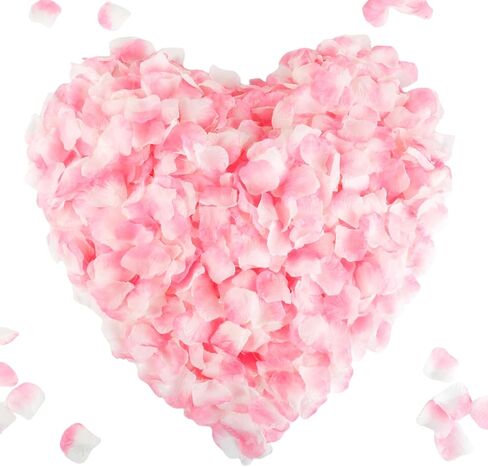 CODE FLORIST 2200 PCS Dark-Red Silk Rose Petals for Romantic Night,Wedding,Proposal Anniversary Flower Decorations in Saudi Arabia