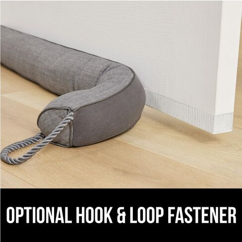 GORILLA GRIP Door Draft Stopper for Bottom of Doors, Sweep Weather Stripping Seal Noise, Cold Air Blocker, Soundproofing, Warm Air Sealer, Easy Install Gap Filler, Home Essentials, 32 Inch, Gray in Kuwait