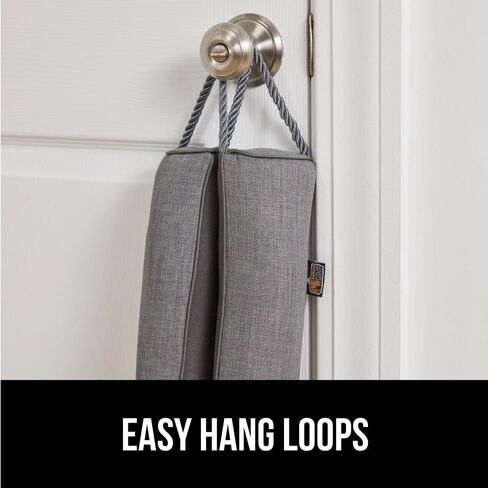 GORILLA GRIP Door Draft Stopper for Bottom of Doors, Sweep Weather Stripping Seal Noise, Cold Air Blocker, Soundproofing, Warm Air Sealer, Easy Install Gap Filler, Home Essentials, 32 Inch, Gray in Kuwait