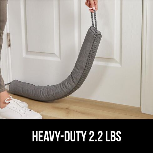 GORILLA GRIP Door Draft Stopper for Bottom of Doors, Sweep Weather Stripping Seal Noise, Cold Air Blocker, Soundproofing, Warm Air Sealer, Easy Install Gap Filler, Home Essentials, 32 Inch, Gray in Kuwait