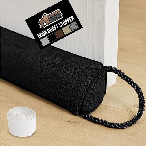 GORILLA GRIP Door Draft Stopper for Bottom of Doors, Sweep Weather Stripping Seal Noise, Cold Air Blocker, Soundproofing, Warm Air Sealer, Easy Install Gap Filler, Home Essentials, 32 Inch, Gray in Kuwait