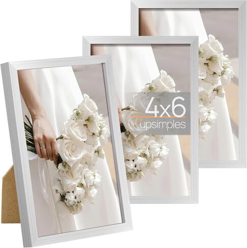 مجموعة إطارات صور upsimples مقاس 5 × 7 مكونة من 3 قطع، مصنوعة من زجاج عالي الدقة لإطارات سوداء مقاس 5 × 7، وإطار صورة رفيع على الحائط وسطح الطاولة لديكور المنزل in Saudi Arabia