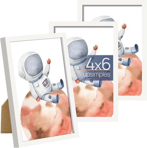 مجموعة إطارات صور upsimples مقاس 5 × 7 مكونة من 3 قطع، مصنوعة من زجاج عالي الدقة لإطارات سوداء مقاس 5 × 7، وإطار صورة رفيع على الحائط وسطح الطاولة لديكور المنزل in Saudi Arabia