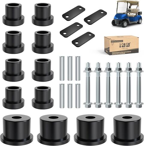 10L0L Complete Rear Leaf Spring Bushing Sleeves Kit for EZGO RXV 2008-up Electric & Gas Golf Cart, Replace OEM 620160 620161 624030 in Saudi Arabia