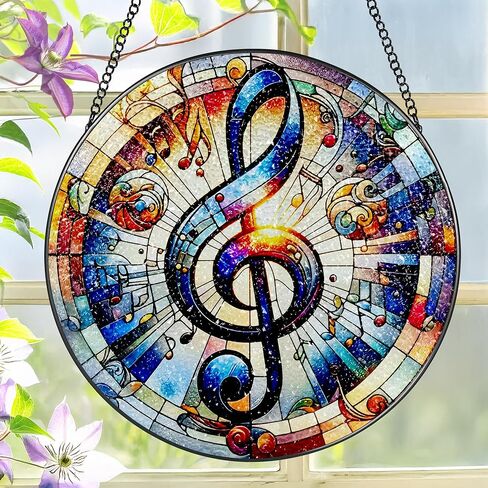 نافذة من الزجاج الملون معلقة، LAOWEIKI 8 بوصة شجرة الحياة Suncatcher، زخرفة الزجاج الملون، Suncatchers لتعليق النوافذ، ديكور النوافذ، في الهواء الطلق أو في الداخل، هدايا للأم والجدة والزوجة والأسرة in Kuwait