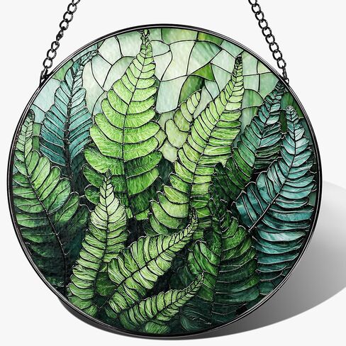 نافذة من الزجاج الملون معلقة، LAOWEIKI 8 بوصة شجرة الحياة Suncatcher، زخرفة الزجاج الملون، Suncatchers لتعليق النوافذ، ديكور النوافذ، في الهواء الطلق أو في الداخل، هدايا للأم والجدة والزوجة والأسرة in Kuwait