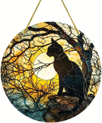 2D Flat Printing 1pc PeaRooster Suncatcher - Stained Glass Window Hanging for Office, Room, Kitchen Decoration for PeaRooster Lovers. in Saudi Arabia