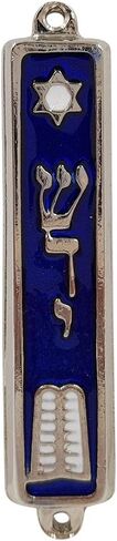 TALISMAN4U الوصايا العشر MEZUZAH مع مينا فضية اللون للتمرير باب يهودي إسرائيلي Mezuza 3.5 بوصة in Kuwait
