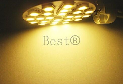 الأفضل للشراء® (6 عبوات) قاعدة إسفين T10 عالية الجودة 10 SMD5050 LED دبوس خلفي أبيض دافئ، 10-30 فولت تيار مستمر/تيار متردد in Saudi Arabia