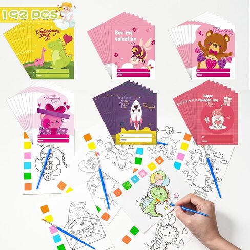 Halloween Party Favors for Kids 24 Pack(168 PCS) Halloween Watercolor Coloring Books with Goodie Bag Classroom Carnival Prizes Non Candy Trick or Treat Toys for Boys Girls Gifts School Party Supplies in Kuwait