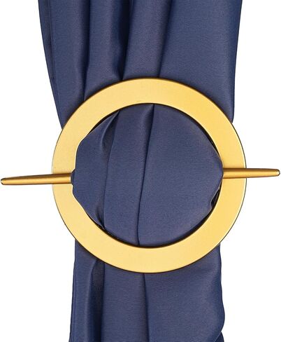 Elegant Retro Style Curtain tie, 2-Piece Set - Decorative Plastic fixator, Suitable for Living Room, Bedroom, Office Decoration (Golden) in Saudi Arabia