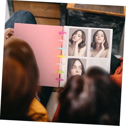 Photo Album for Instant Camera Compact Page Card Storage Lightweight Portable for Weddings Birthdays and Growth Memories Decorative Design with Transparent Inserts in Saudi Arabia
