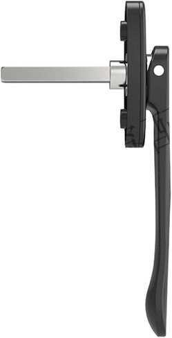 AOKLEY Broken Bridge Aluminum Alloy Casement Window Screen Window Handle Folding Door Sword-Shaped Thin Flat Square Steel Handle 1Pcs (Color : Black) in Saudi Arabia